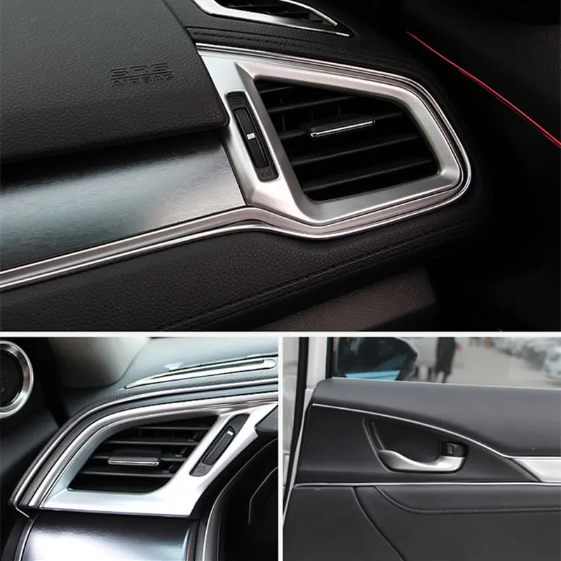 5M Car styling Decoration Chrome Strip For Mitsubishi ASX Outlander Lancer Colt Evolution Pajero Eclipse Cross Grandis Zinger | Автомобили