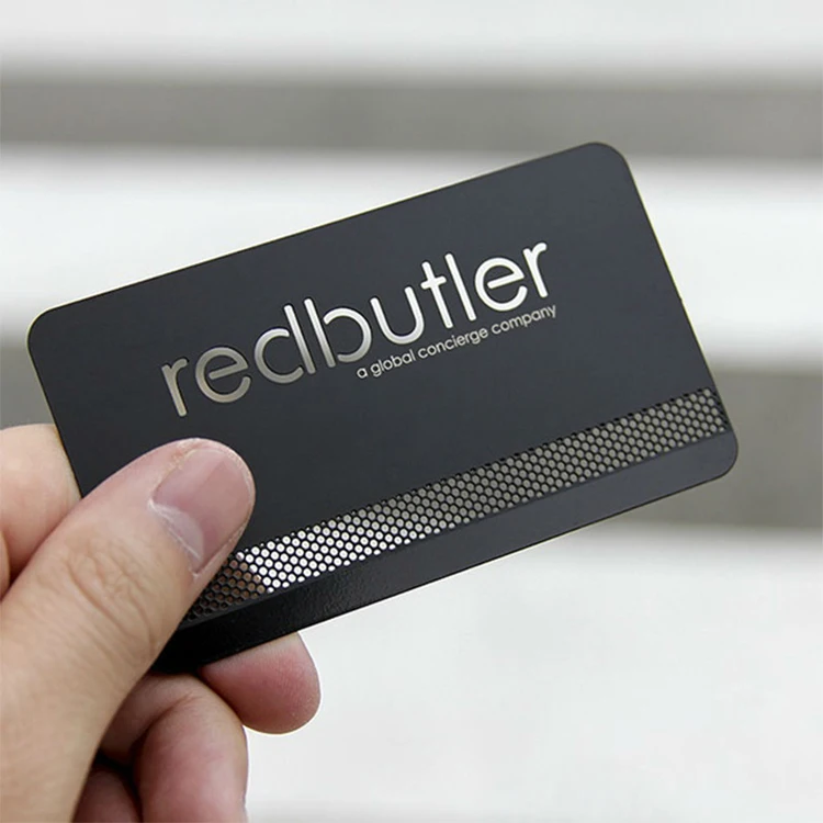 

Custom stainless metal black business card bar opener laser cut free shipping