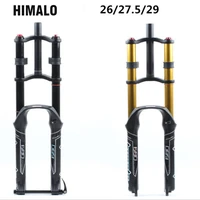 bicycle suspension fork himalo 2627 529er mtb air fork magnesium alloy double shoulder air oil lock straight downhill fork