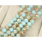 Аксессуары BEAUCHAMP 4*3 мм, хрустальные бусины, ожерелье из ограненных камней, повязка на голову, швейные серьги, фурнитура для ювелирных изделий, бант, сделай сам