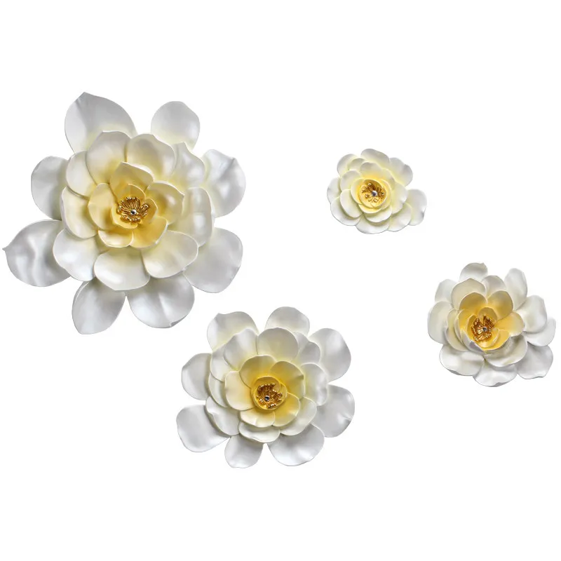

MODERN LUXURY WALL HANGING RESIN FLOWERS HOME LIVINGROOM BACKGROUND WALL MURAL DECORATION HOTEL OFFICE PORCH WALL STICKER CRAFTS