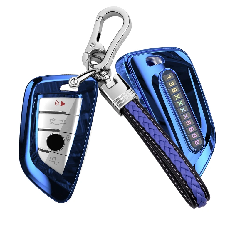

Soft TPU Car Key Case Full Cover Shell For BMW 3 5 7 Series X1 X3 X4 X5 X6 M3 M5 F20 F30 F10 E30 E34 E70 Anti-lost number plate