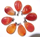 Натуральный камень кварц кристалл бирюза тигровый глаз lapis опаловое стекло, кабошон в виде капли подвески для diy ювелирных изделий ожерелье аксессуары 50 шт