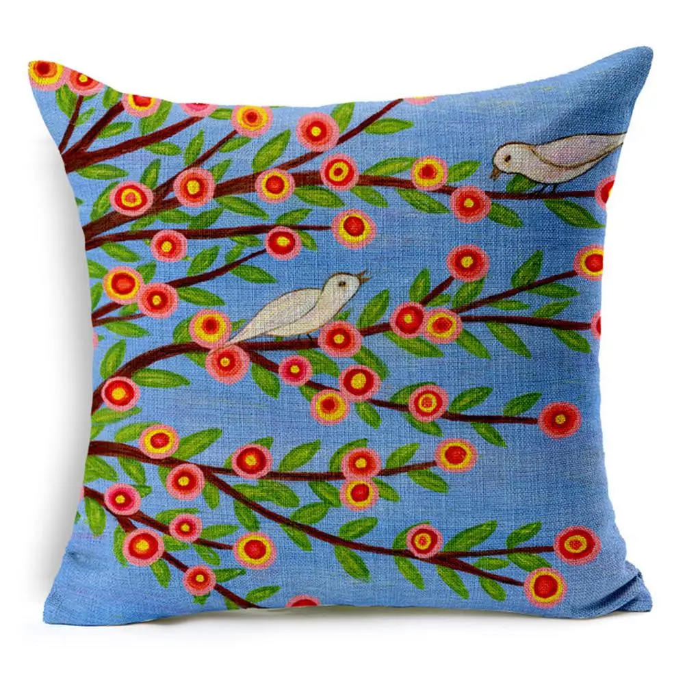 Растения шаблон наволочка хлопок лен пледы наволочки художника Цветок Ткань