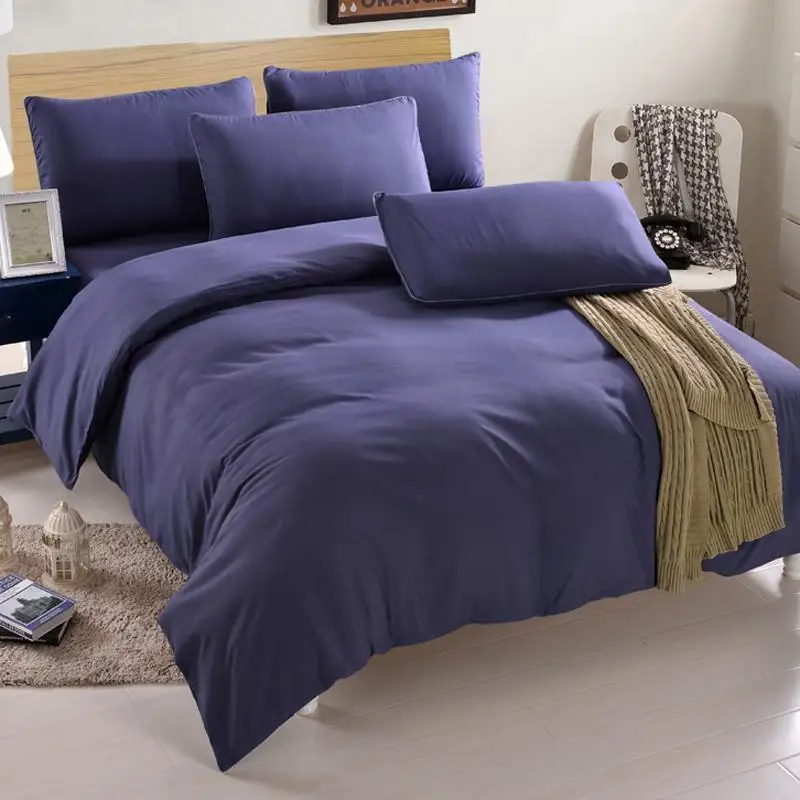 58 домашний текстиль зеленый фиолетовый темно-синий комплект постельного белья