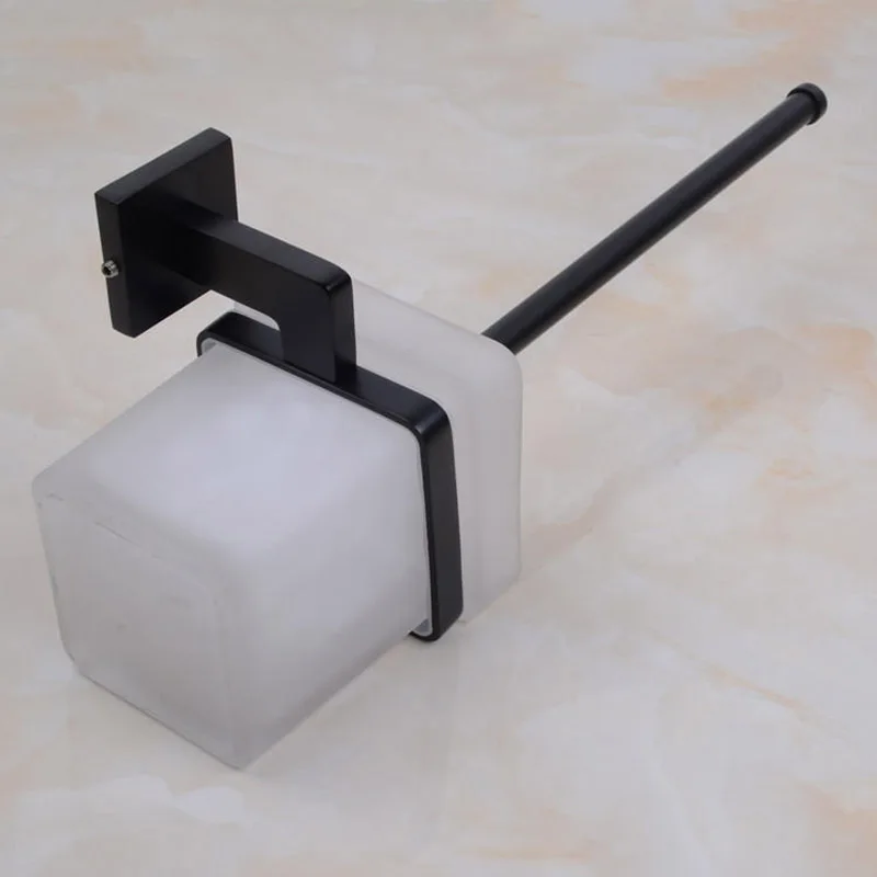 

Black Bathroom Hardware Sets Antique WC Paper Holder Towel Ring Wall Hook Toilet Brush Holder Glass Soap Dispenser Dish Basket
