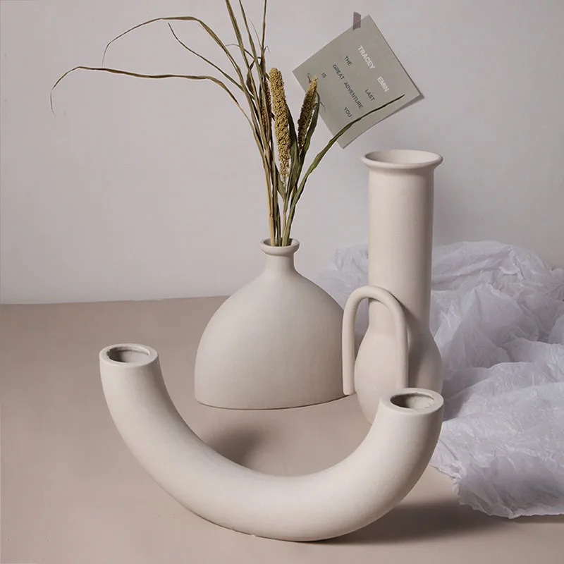 Керамическая ваза в современном дизайне декоративные вазы для гостиной товары
