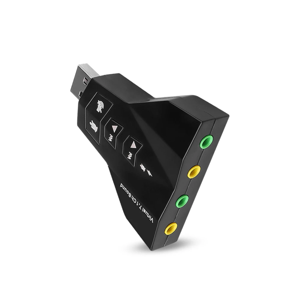 USB-звуковая карта 7 1 каналов 3D Аудио звуковая адаптер для микрофона