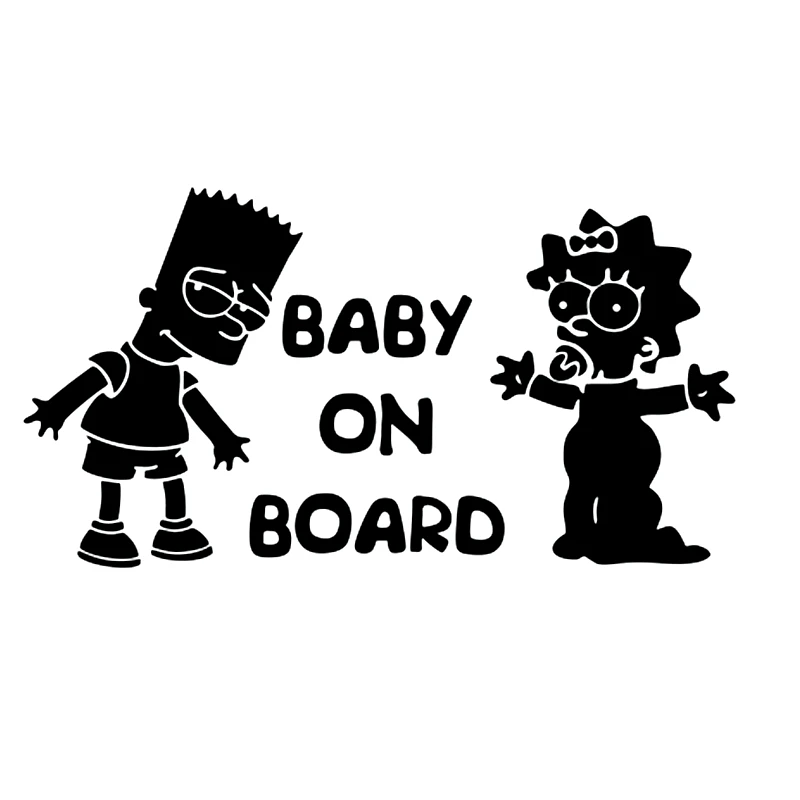 

40424# Die-Cut Vinyl Decal Baby on Board Car Sticker Waterproof Auto Decors on Car Body Bumper Rear Window