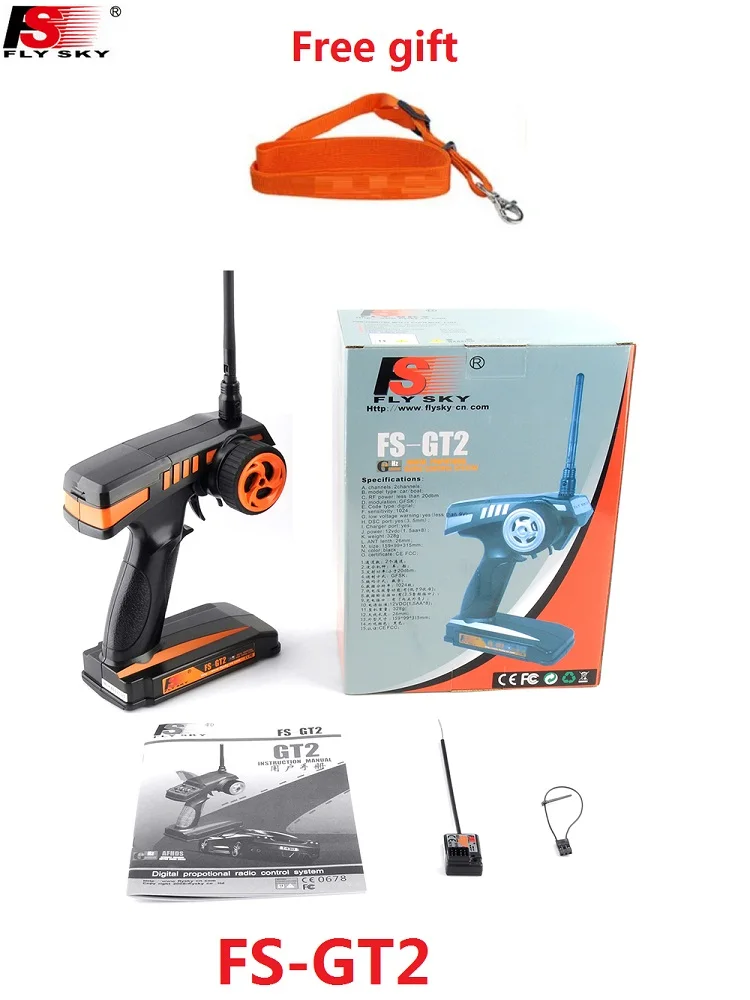 Flysky FS GT2 2 4G 2CH Gun RC системный передатчик/контроллер с 3 канальным приемником GR3E для
