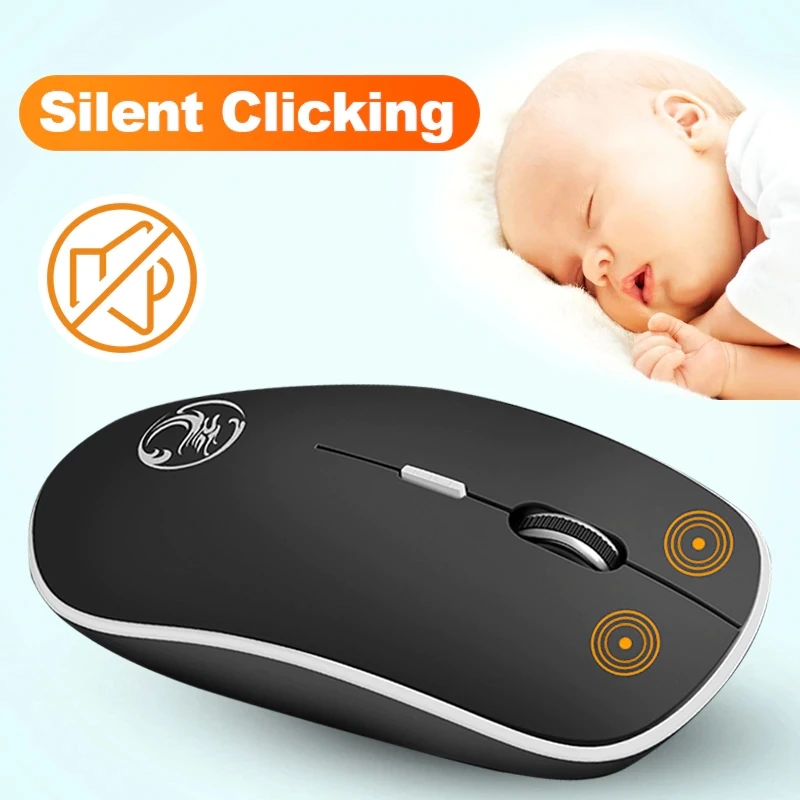 

Wireless Mouse USB Computer Mouse Mini Ergonomic Mouse Optical Silent PC Mice 2.4GHz Power Saving Office Mause for Laptop
