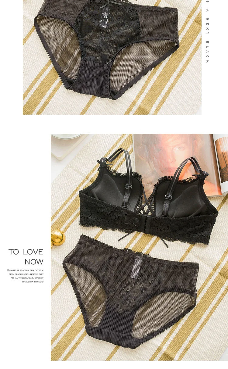 Roseheart Women Red Green Lace Trim Cross Straps Bralette Cotton Panties Push Up Bra Sets Underwear Sexy Lingerie Sets A B
