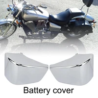 2pcs battery side fairing cover electroplating wear resistant sturdy modified parts abs for honda vt750 vt400 1997 2003