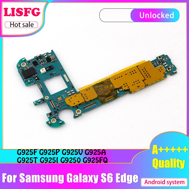 Материнская плата 32 ГБ для Samsung Galaxy S6 Edge с системой Android G925F G925P G925V G925A G925T G925I G9250 G925FQ
