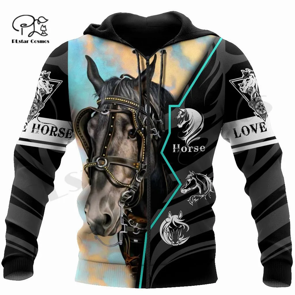 

PLstar Cosmos 3DPrint Newest Animal Horse Art Unique Men/Women Cozy Hrajuku Casual Streetwear Hoodies/Zip/Sweatshirt Style-1