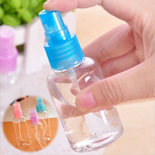 

Mini Plastic Transparent 30ml Small Empty Spray Bottle Refillable Bottle For Make Up And Skin Care 5pcs
