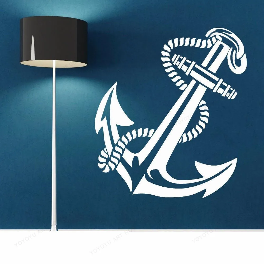 Креативный настенный стикер виниловый якорь Ретро винтажная Наклейка на
