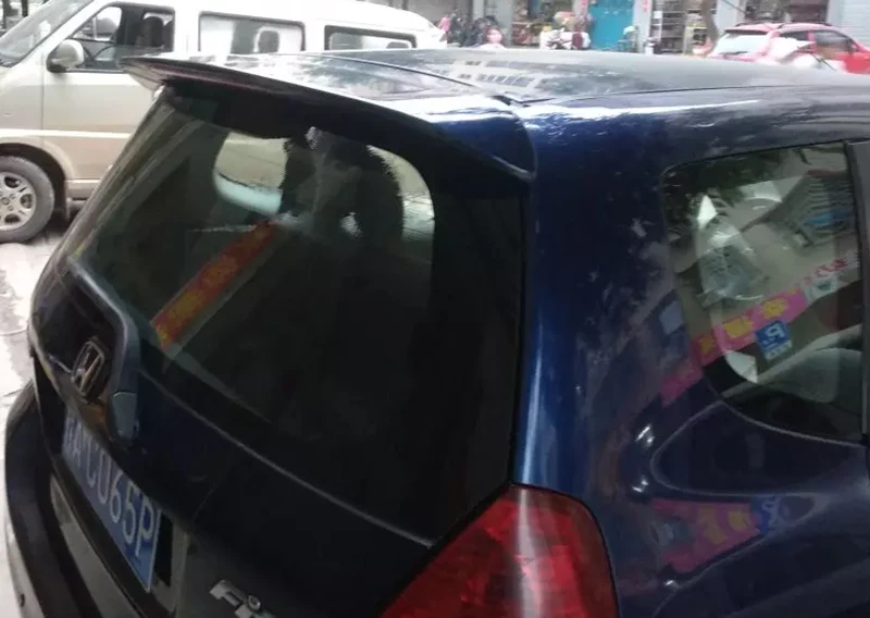 Для Honda Fit 2004 2005 2006 2007 заднее крыло спойлера ABS грунтовки или черный белый высокого