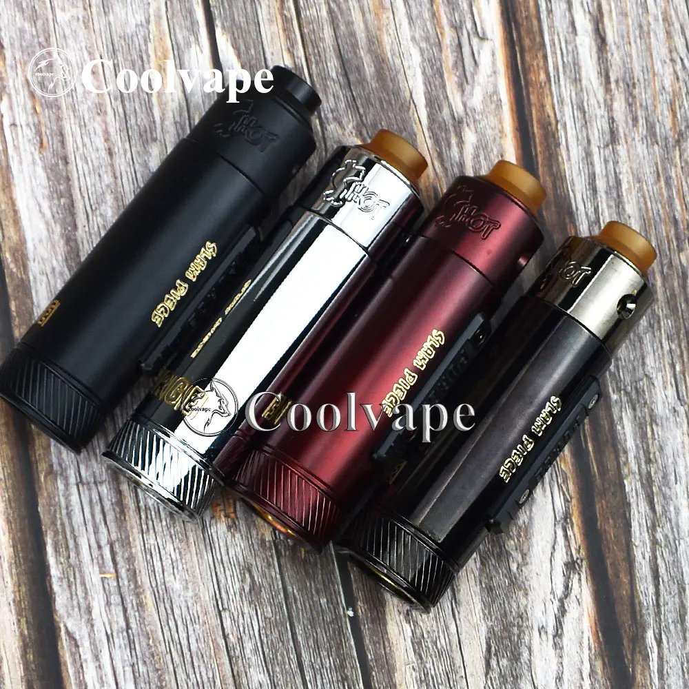 

coolvape slam piece Mechanical Mod Electronic cigarette mech mods kit 30mm diamater 18350 / 18650 / 20700 / 21700 Battery vape