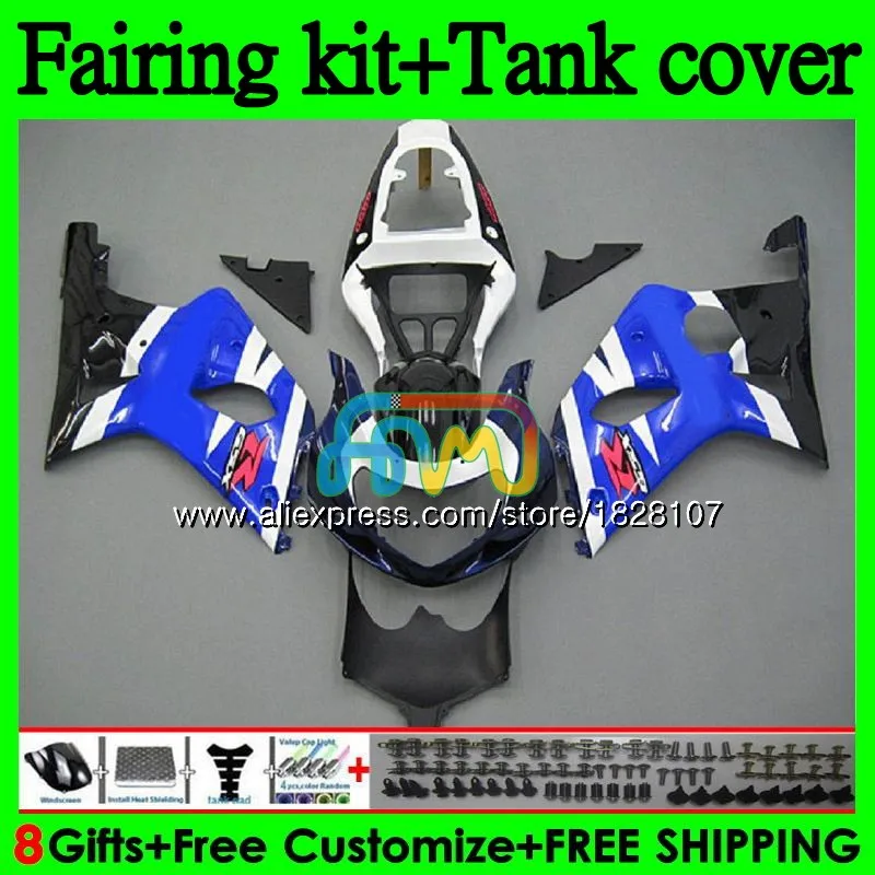

+Tank K2 For SUZUKI GSXR1000 GSX R1000 GSX-R1000 Stock blue 96BS.43 GSXR-1000 GSXR 1000CC 1000 00 01 02 2000 2001 2002 Fairing