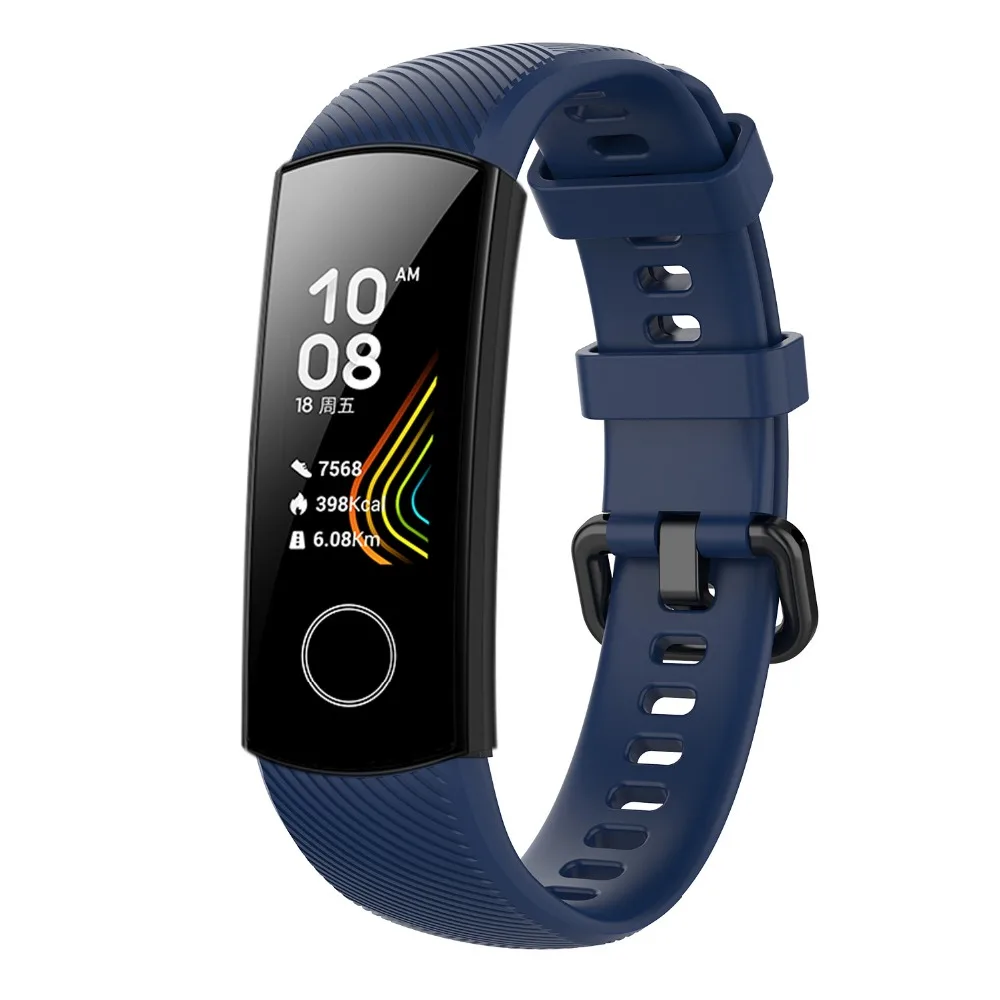 Силиконовый браслет для huawei honor Band 5 Смарт-браслет Amoled Band для honor band 5 глобальная версия Correa honor band 4