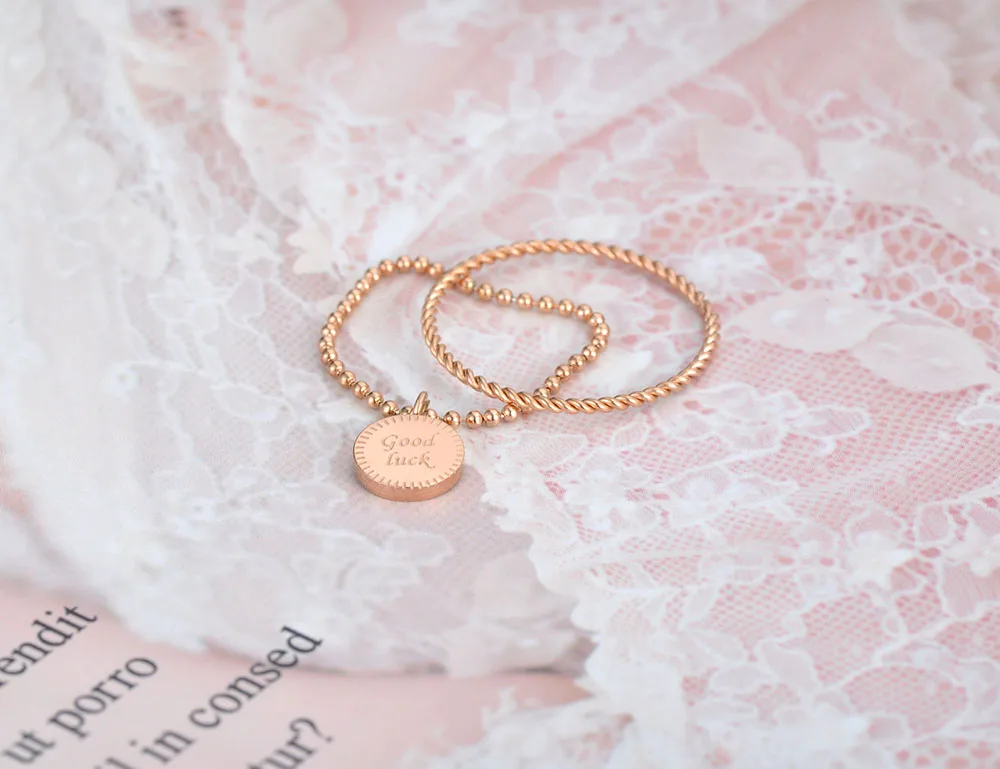 Lokaer трендовые кольца из нержавеющей стали на удачу для женщин и девушек богемное