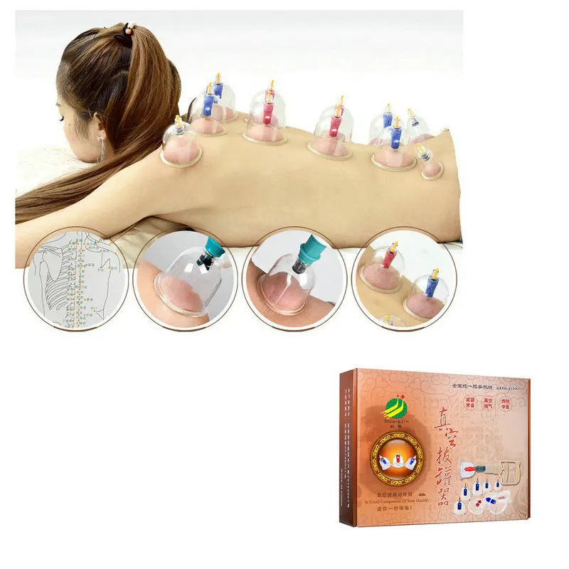 24 шт вакуумные банки всасывания медицинские для терапии тела Банки Терапии Чашки