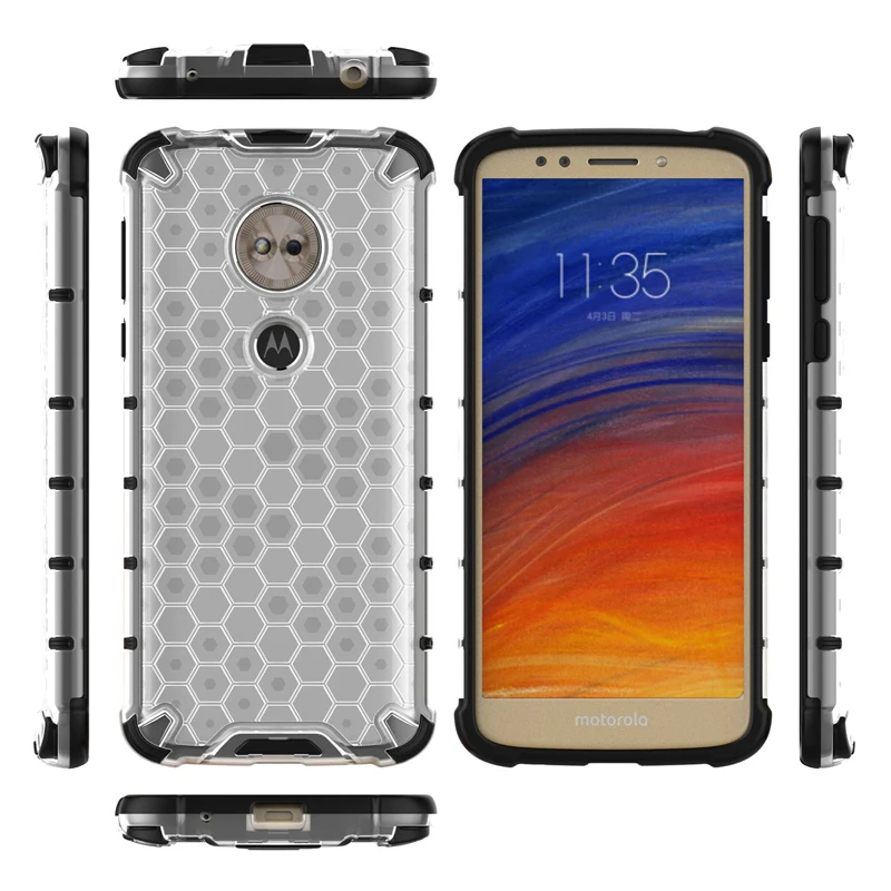 Двухслойный Гибридный чехол для Motorola Moto G6 Play Armor противоударный Прочный телефона