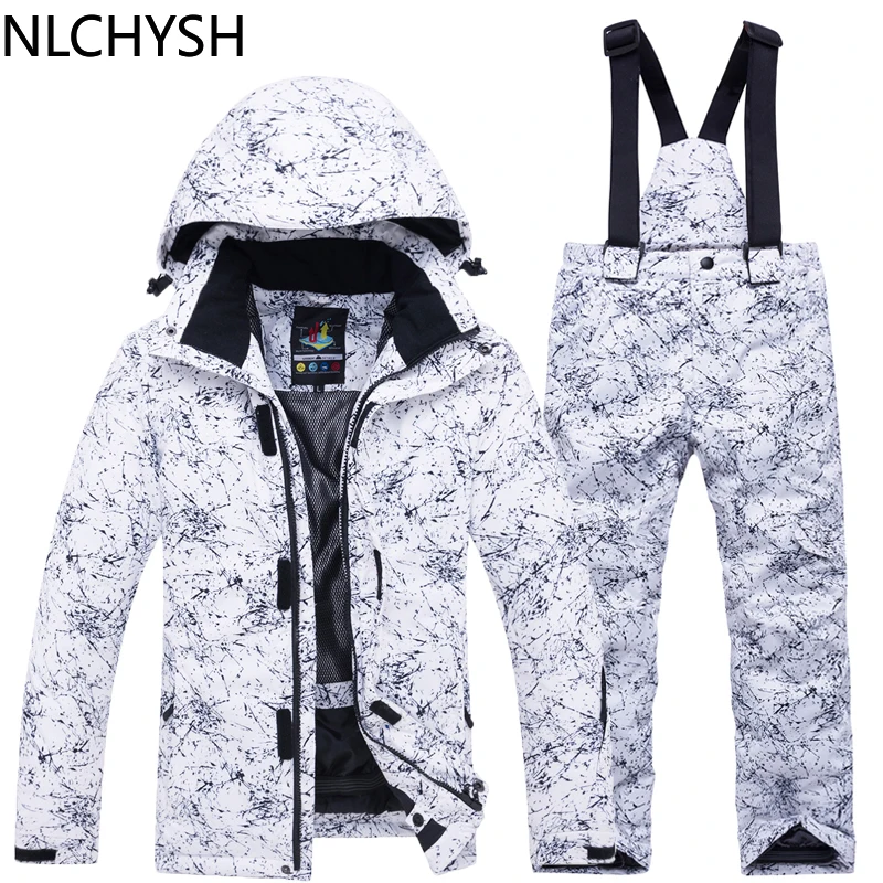 

New Girls Boys Ski Suit Hot Waterproof thermal Winter Clothing Children's Ski Suits -30 degree snowboard Ski jacket Pants Set