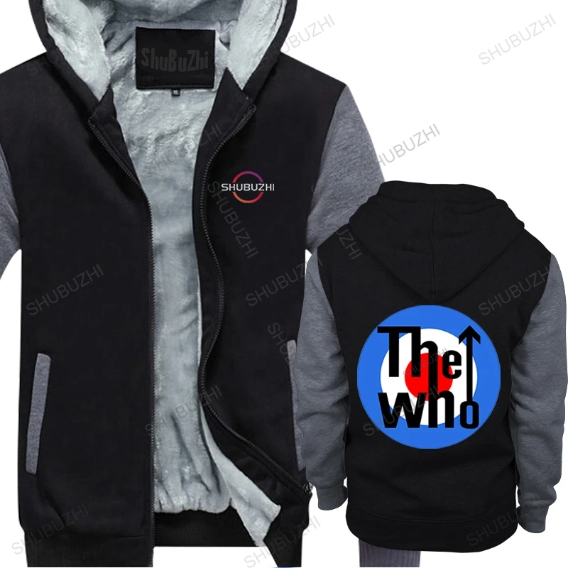 

new men cotton fleece hoodie 1980's Rock and Roll zipper Men's Brand The Who warm coat Valentines gifts hooded coat and tops