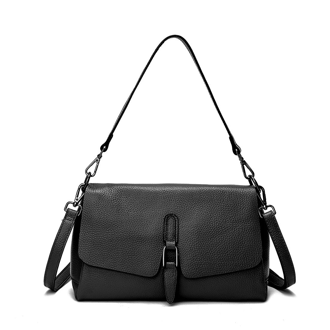 

100% Women cowhide genuine leather small shoulder bag purse soft full grain leather crossbody bag purse