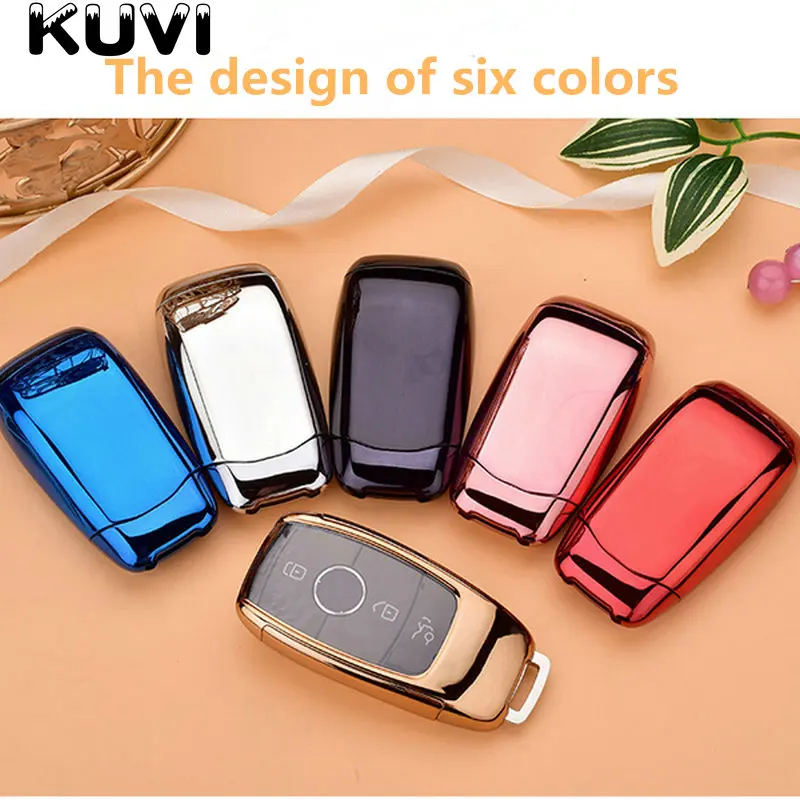 Tpu высокого качества чехол для автомобильного ключа защитный кольцо ключей Mercedes