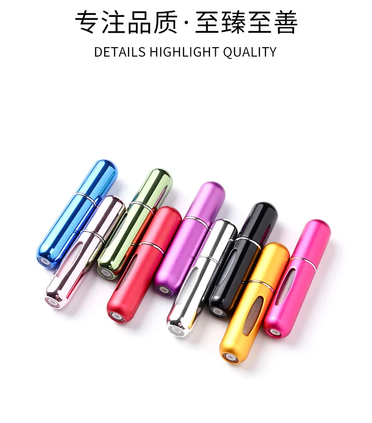 5 мл мини авто многоразовый флакон духи спрей бутылка заправка по дну алюминиевый