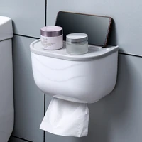 bathroom toilet paper holder waterproof wall mount for phone toilet paper tray kitchen roll paper tube storage tray tissue box
