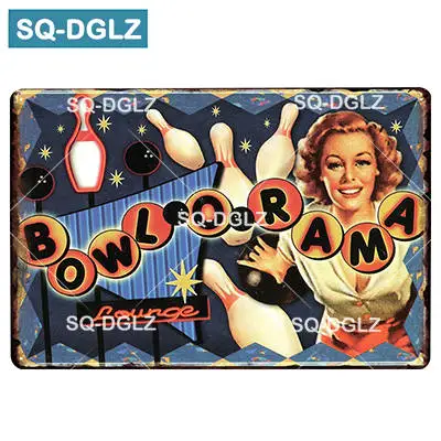 [SQ-DGLZ] LAS VEGAS металлический знак бар Настенный декор оловянный знак винтажный Бар Паб Настенный декор живопись покер таблички Боулинг Арт плакат - Цвет: 2180