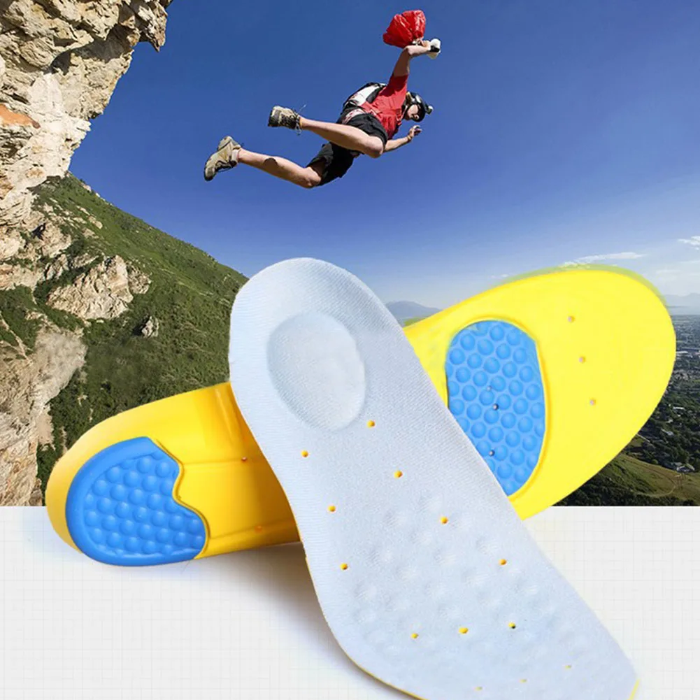 

1pair Arch Support Point Pressure Wear Resistant Anti Fatigue Shock Absorb Soft Foot Massage Breathable Running Sport Insole