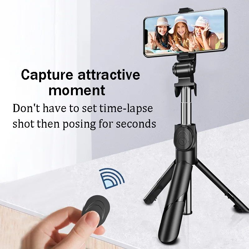 

Bluetooth-compatible Selfie Stick Tripod for Phone Stabilize Live Streaming Holder Retractable Portable Multifunctional Handheld