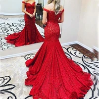 lace long custom made free shipping prom dresses 2021 mermaid red for black girls celebrity sexy african formal evening gowns