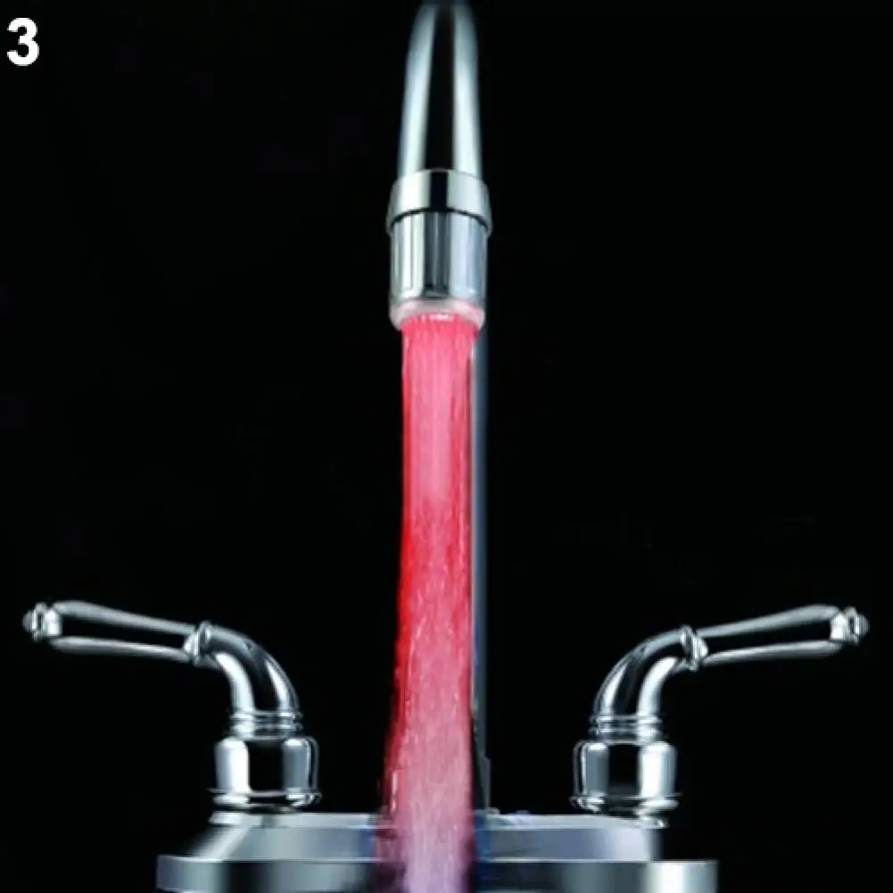 

Fashion Colorful Glow Shower Temperature Sensor LED Light Water Faucet Tap