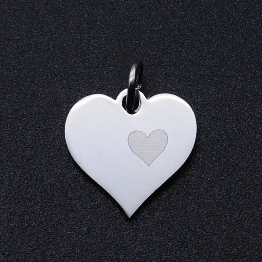 10 шт./Лот Сердце Love OM 316L подвески из нержавеющей стали DIY Подвески для