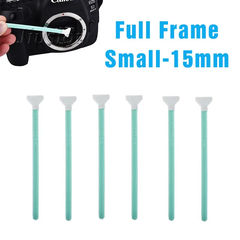 15 мм Сухой сенсор тампон 6 шт. CCD CMOS полная Рамка маленькая камера чистящий костюм