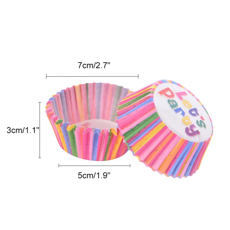 

100Pcs/Pack Cupcake Paper Cups Muffin Cake Decorating Tools Kitchen Baking Accessories Greaseproof Paper Birthday Party Decor