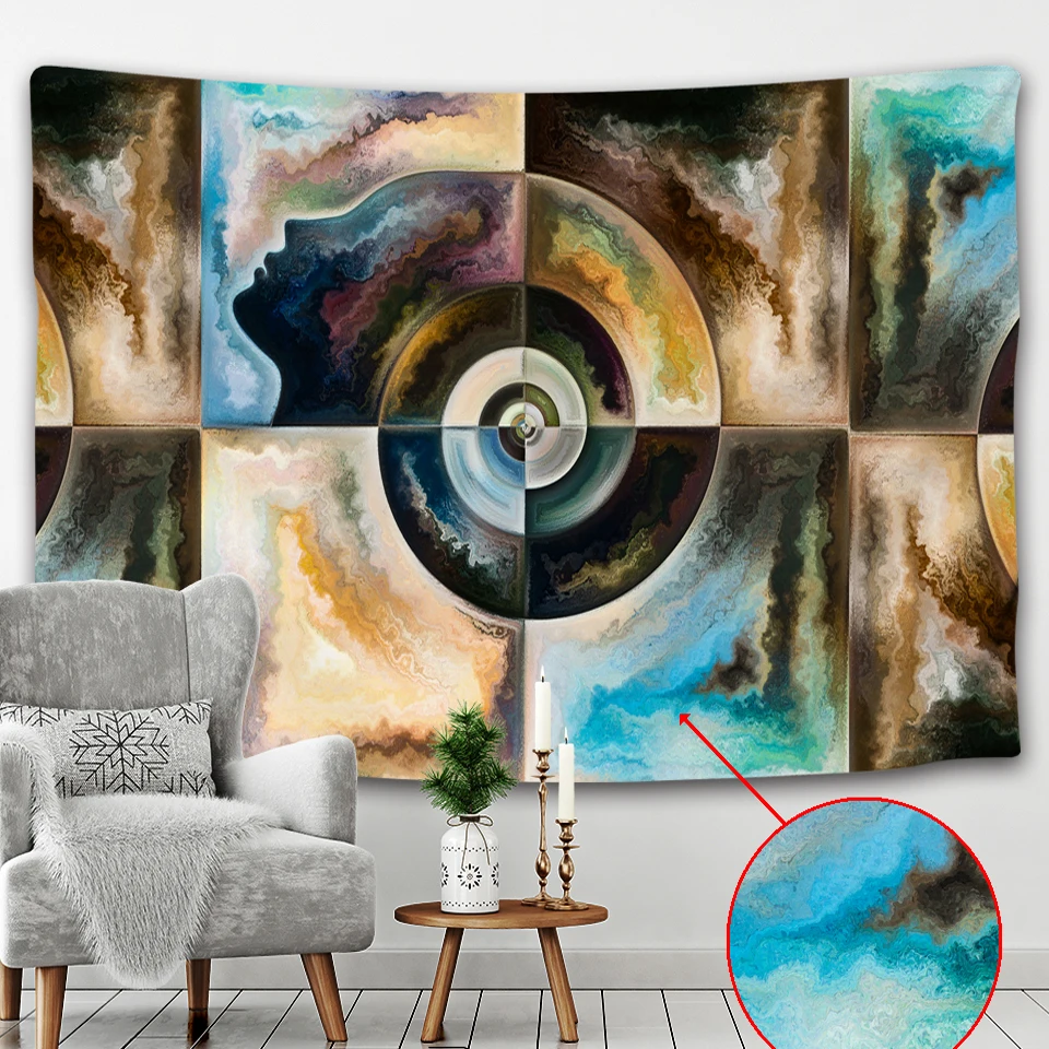 Домашний декор для гостиной фоновая ткань гобелен Мандала хиппи настенное