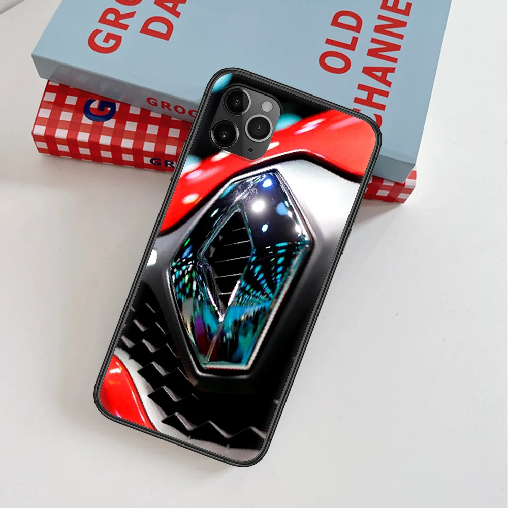 

Renault S A Sport Car Phone Case For IPhone 4 4s 5 5S SE 5C 6 6S 7 8 Plus X XS XR 11 12 Mini Pro Max 2020 black Cover Silicone
