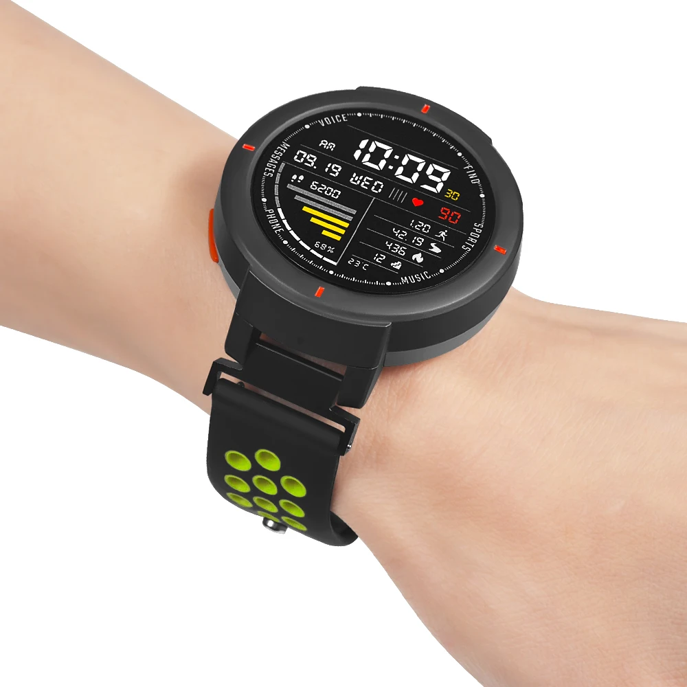 Силиконовый сменный ремешок для часов Amazfit Verge двухцветные аксессуары Xiaomi Huami 3 |