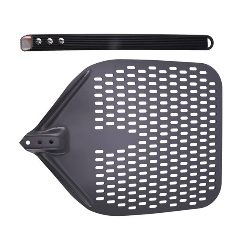 

12-Inch Pizza Spatula Long Handle Pastry Tool Accessories Pizza Paddle Spatula Cake Baking Turner Punching Spatula