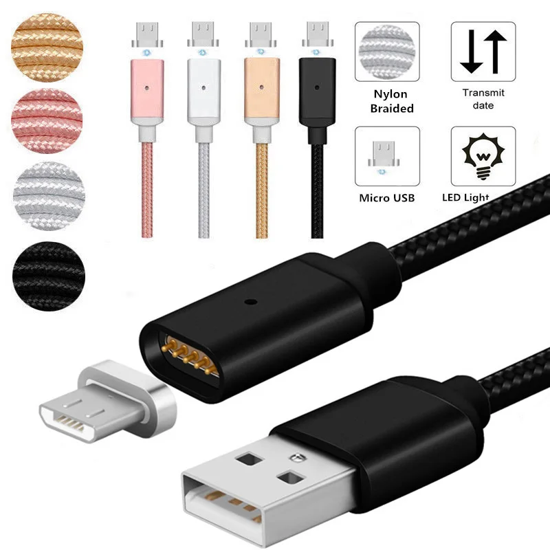 Кабель Micro USB 1 м 2 4 А нейлоновый кабель для быстрой зарядки и передачи данных