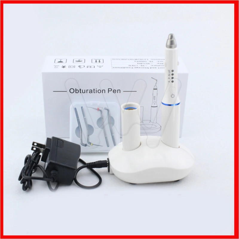

Dental Tooth Charging Hot Melt Filling System Cordless Teether Percha Obturation System Endo Heated Pen with 4 tips