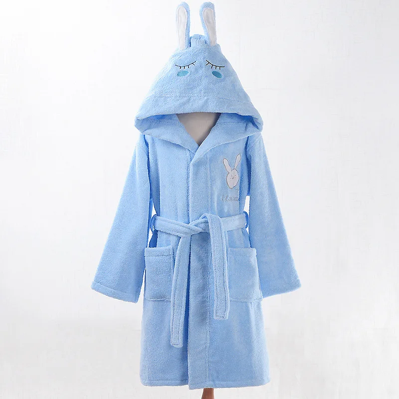 Детские халаты детская одежда для сна халат теплый хлопковый Халат девочки От 4