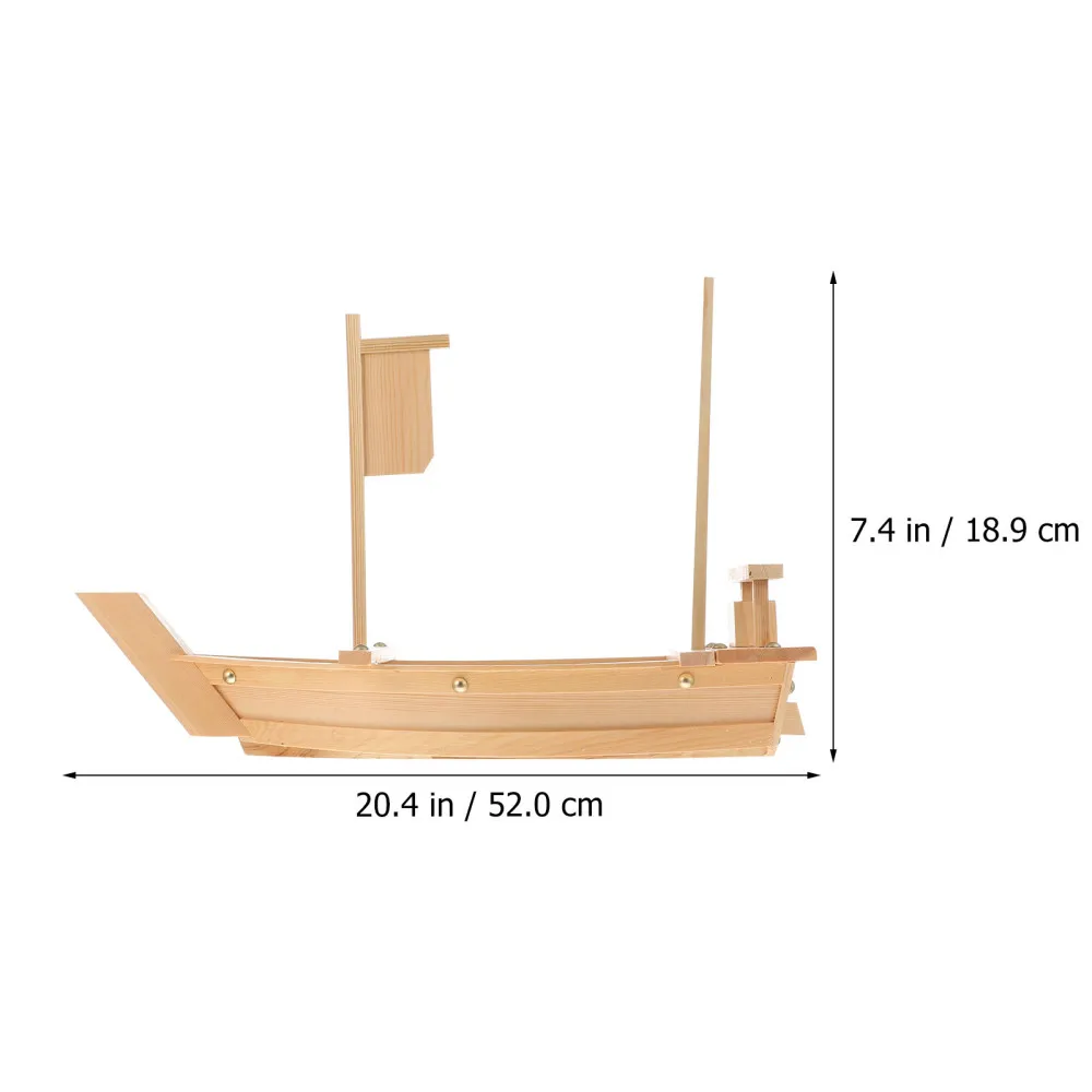 

1Pc Sushi Boat Plate Boat Shaped Display Plate Sashimi Serving Dish Table Decor